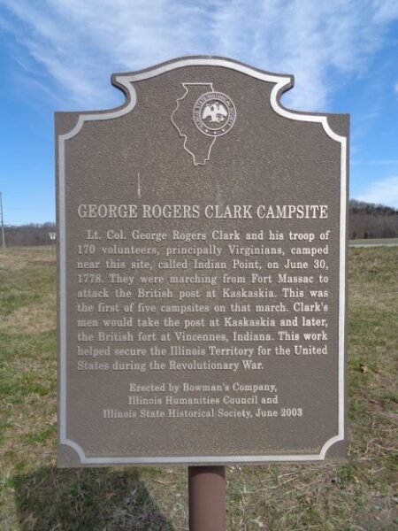 GEORGE ROGERS CLARK CAMPSITE MEMORIAL MARKER