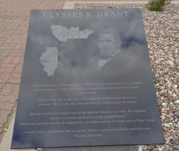 QUINCY ULYSSES S. GRANT WAR MEMORIAL PLAQUE