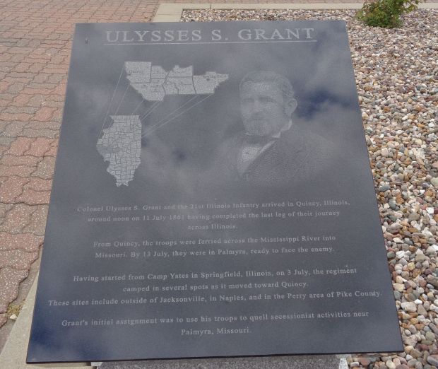 QUINCY ULYSSES S. GRANT WAR MEMORIAL PLAQUE