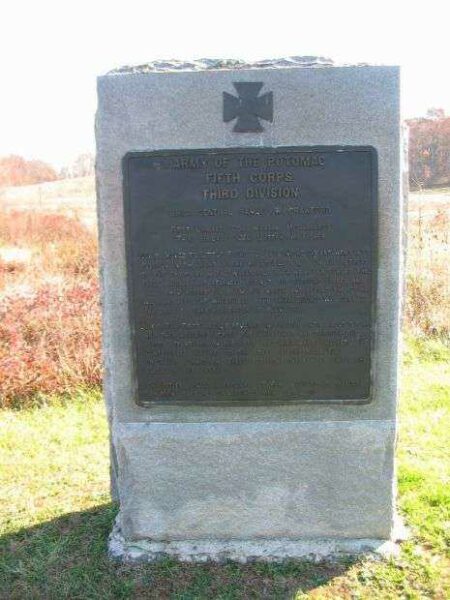 THIRD DIVISION FIFTH CORPS WAR MEMORIAL