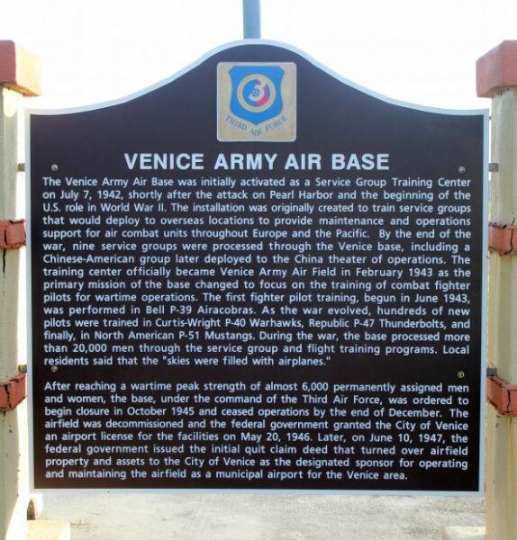 VENICE ARMY AIR BASE MEMORIAL MARKER
