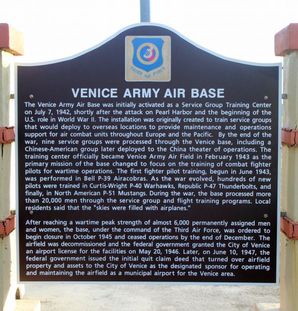 VENICE ARMY AIR BASE MEMORIAL MARKER