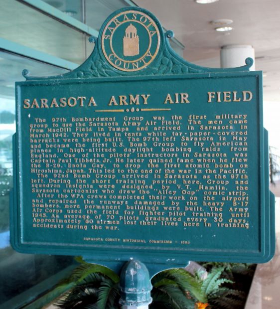 SARASOTA ARMY AIR FIELD MEMORIAL MARKER