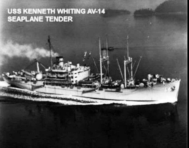 USS KENNETH WHITING (AV-14) WAR MEMORIAL SHIP