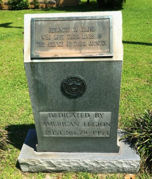 AMERICAN LEGION POST NO. 78 WAR VETERANS MEMORIAL