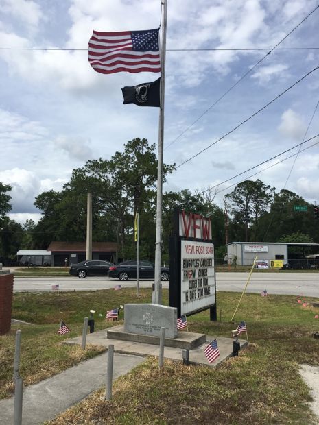 V.F.W. POST 3349 WAR VETERANS MEMORIAL FLAGPOLE