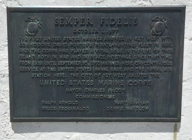 SEMPER FIDELIS MEMORIAL PLAQUE