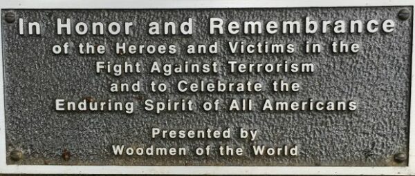 WOODMEN OF THE WORLD HONOR AND REMEMBRANCE MEMORIAL PLAQUE