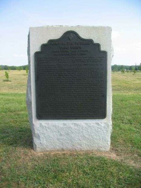 THIRD CORPS ARMY OF THE POTOMAC WAR MEMORIAL