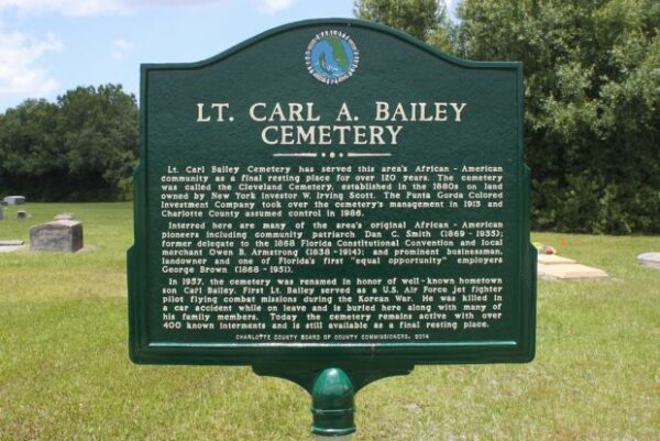 LT. CARL A. BAILEY CEMETERY WAR MEMORIAL MARKER