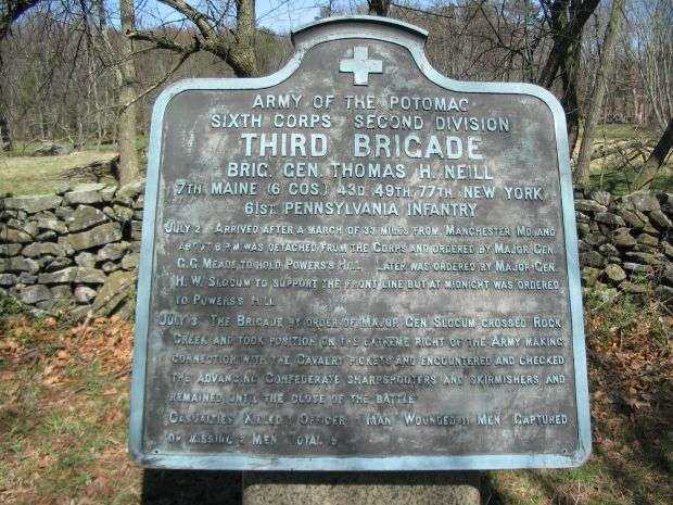 THIRD BRIGADE SECOND DIVISION SIXTH CORPS WAR MEMORIAL