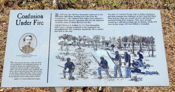 CONFUSION UNDER FIRE WAR MEMORIAL PANEL