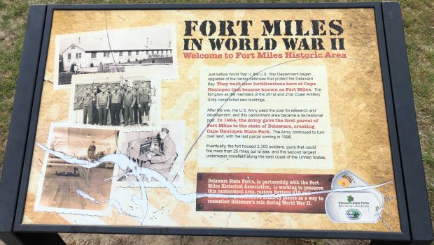 FORT MILES IN WORLD WAR II MEMORIAL PANEL