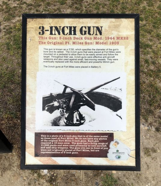 3-INCH GUN WAR MEMORIAL PLAQUE