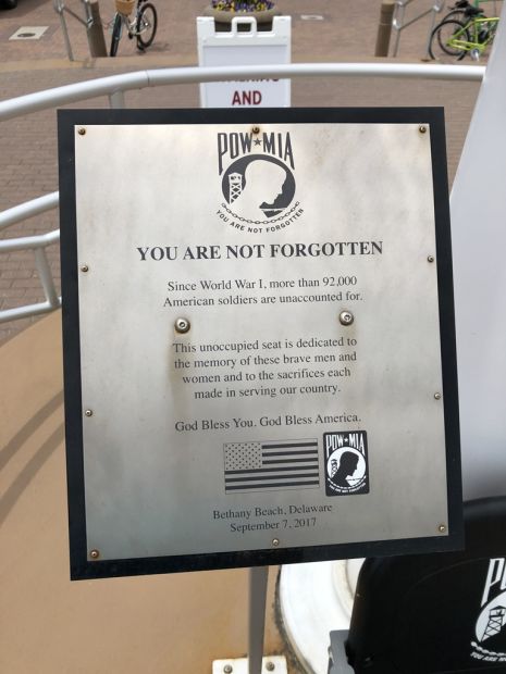 YOU ARE NOT FORGOTTEN WAR MEMORIAL PLAQUE