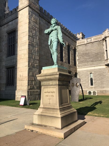 NATHAN HALE, 1889 MEMORIAL STATUE