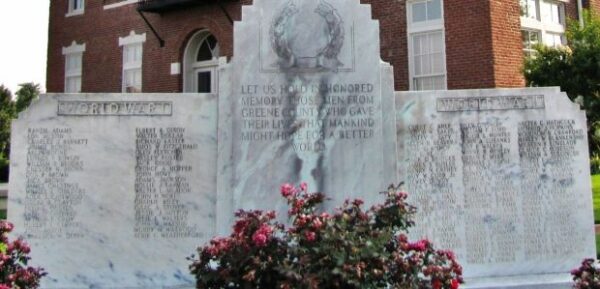 GREENE COUNTY WORLD WARS MEMORIAL HONOR ROLL