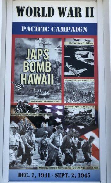 OCEAN CITY WORLD WAR II PACIFIC MEMORIAL PLAQUE