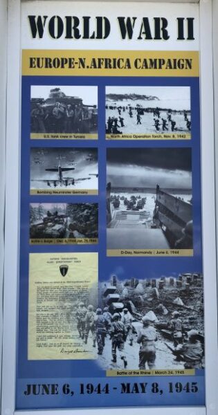 OCEAN CITY WORLD WAR II EUROPE MEMORIAL PLAQUE