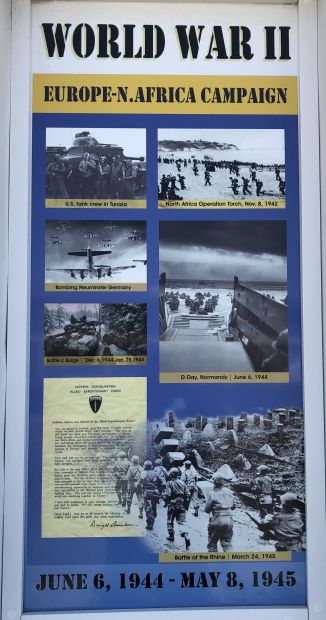 OCEAN CITY WORLD WAR II EUROPE MEMORIAL PLAQUE