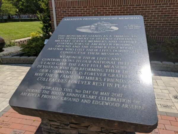 ABERDEEN PROVING GROUND MEMORIAL