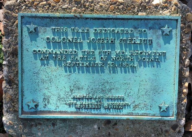 COLONEL JOSEPH STERETT WAR MEMORIAL TREE PLAQUE