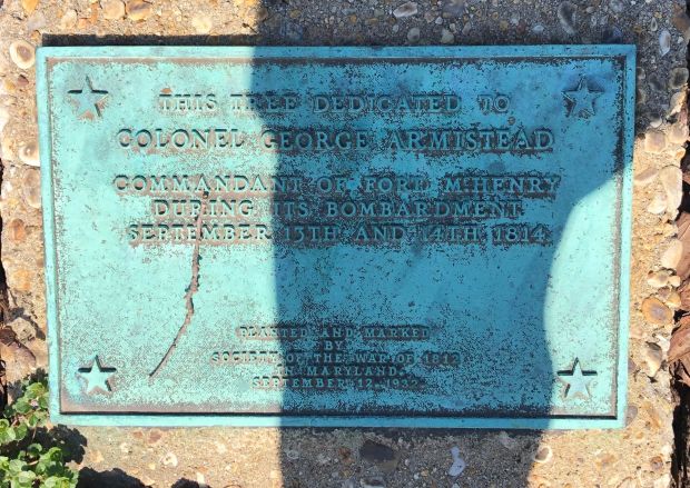 COLONEL GEORGE ARMISTEAD WAR MEMORIAL TREE PLAQUE