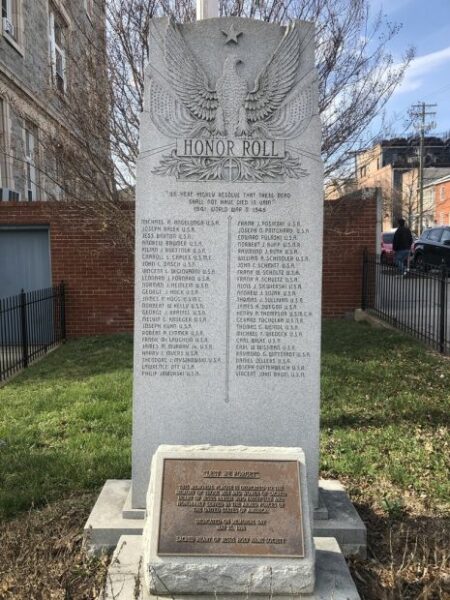 SACRED HEART OF JESUS PARISH WORLD WAR II MEMORIAL