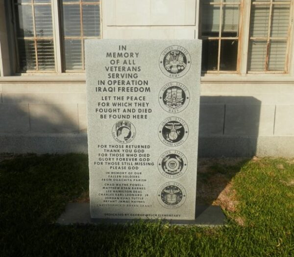 MONROE OPERATION IRAQI FREEDOM WAR MEMORIAL