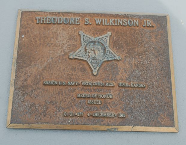 THEODORE S. WILKINSON JR. MEDAL OF HONOR WAR MEMORIAL PLAQUE