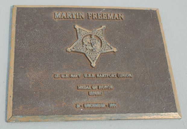 MARTIN FREEMAN MEDAL OF HONOR WAR MEMORIAL PLAQUE