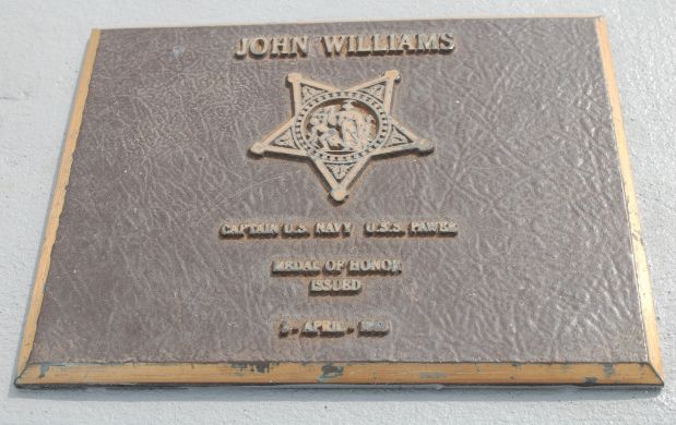 JOHN WILLIAMS MEDAL OF HONOR WAR MEMORIAL PLAQUE