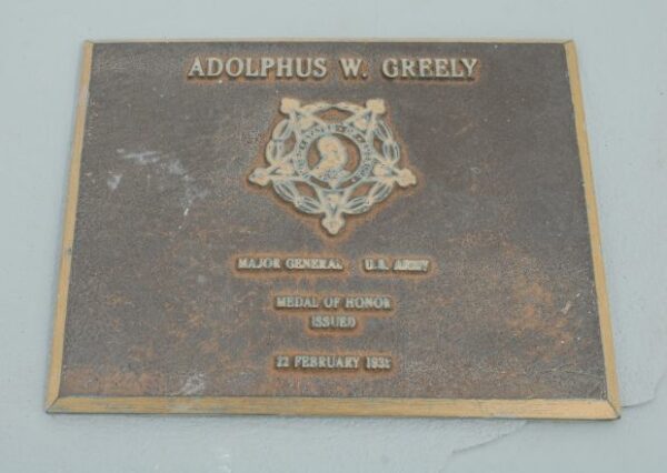 ADOLPHUS W. GREELY MEDAL OF HONOR WAR MEMORIAL PLAQUE
