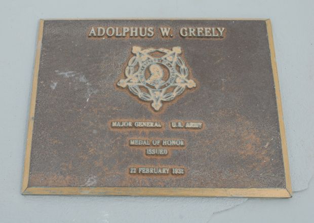 ADOLPHUS W. GREELY MEDAL OF HONOR WAR MEMORIAL PLAQUE