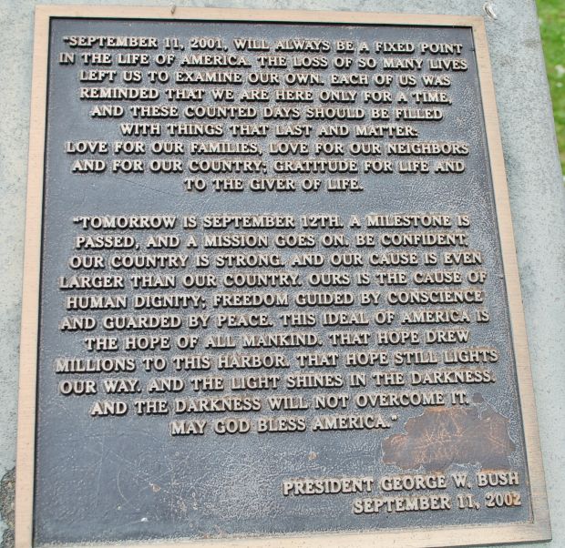 LAKE CHARLES 9/11 MEMORIAL PLAQUE C