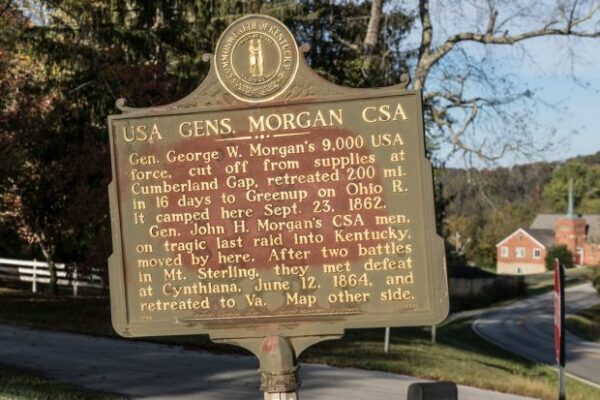 USA GENS. MORGAN CSA MEMORIAL MARKER