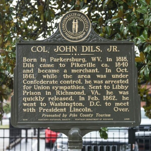 COL. JOHN DILS, JR. MEMORIAL MARKER FRONT