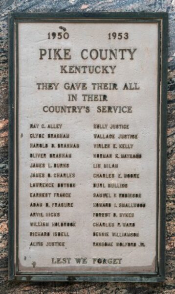 PIKE COUNTY WAR MEMORIAL PLAQUE C