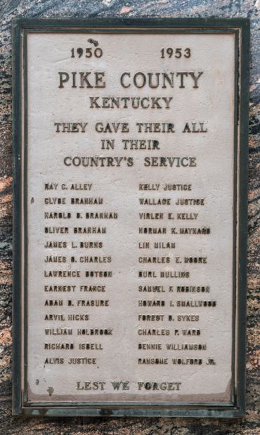 PIKE COUNTY WAR MEMORIAL PLAQUE C