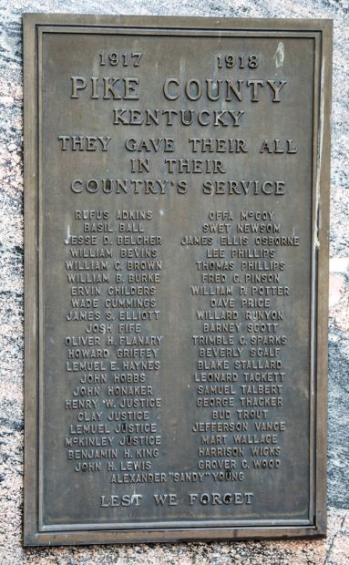 PIKE COUNTY WAR MEMORIAL PLAQUE A