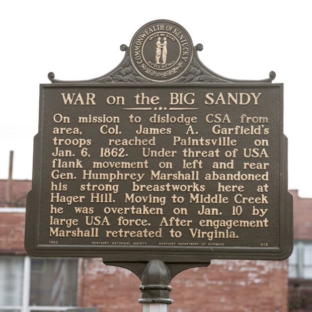 WAR ON THE BIG SANDY MEMORIAL MARKER