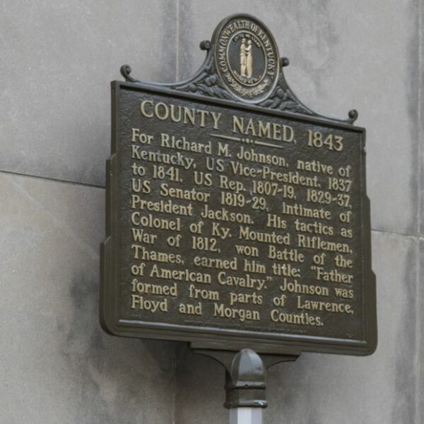 COUNTY NAMED, 1843 MEMORIAL MARKER