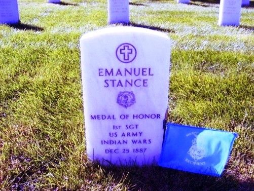 EMANUEL STANCE MEDAL OF HONOR WAR MEMORIAL GRAVESTONE