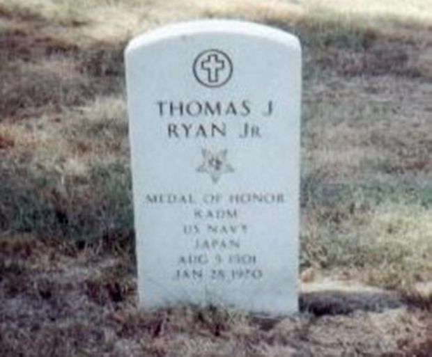 THOMAS J RYAN JR MEDAL OF HONOR WAR MEMORIAL GRAVESTONE