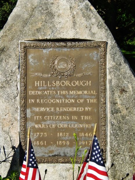 HILLSBOROUGH WAR VETERANS MEMORIAL PLAQUE