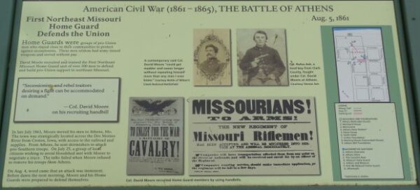 FIRST NORTHEAST MISSOURI HOME GUARD DEFENDS THE UNION MEMORIAL PANEL