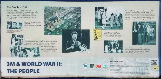 3M & WORLD WAR II: THE PEOPLE MEMORIAL PANEL