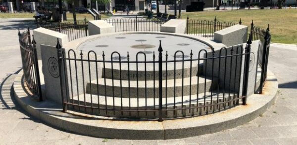 WORCESTER WORLD WAR II MEMORIAL CENTER STONE