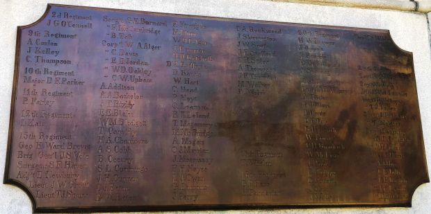 WORCESTER SOLDIERS’ MONUMENT PLAQUE A