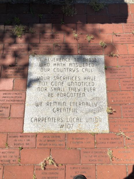 CARPENTERS LOCAL UNION #107 VETERANS MEMORIAL PAVER